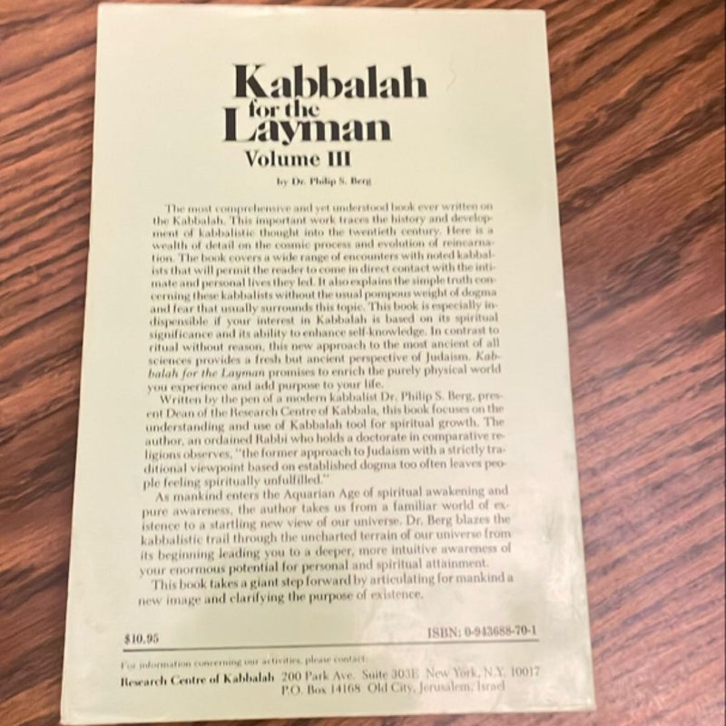 Kabbalah for the Layman III