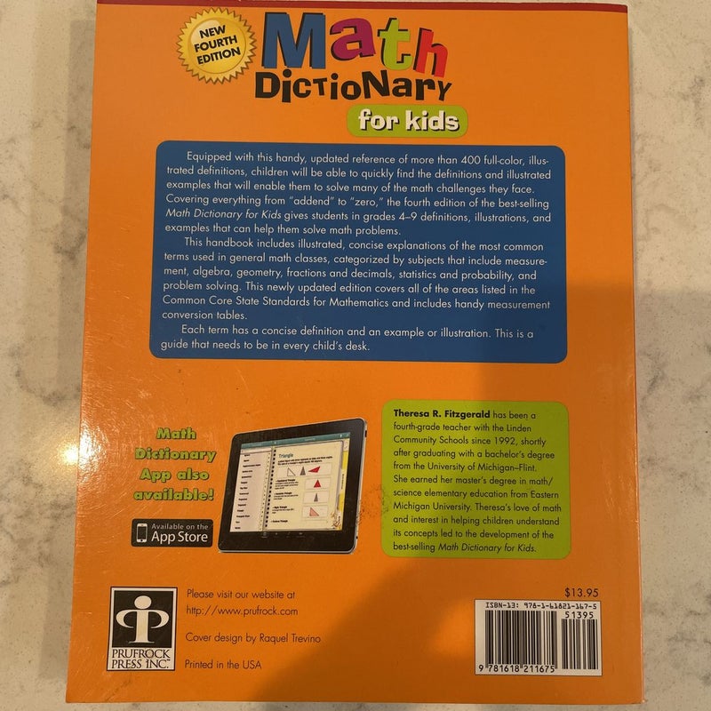 Math Dictionary for Kids