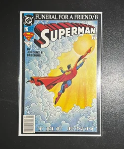 Superman # 77 Mar 1993 10 Funeral for a friend/8 The End DC Comics