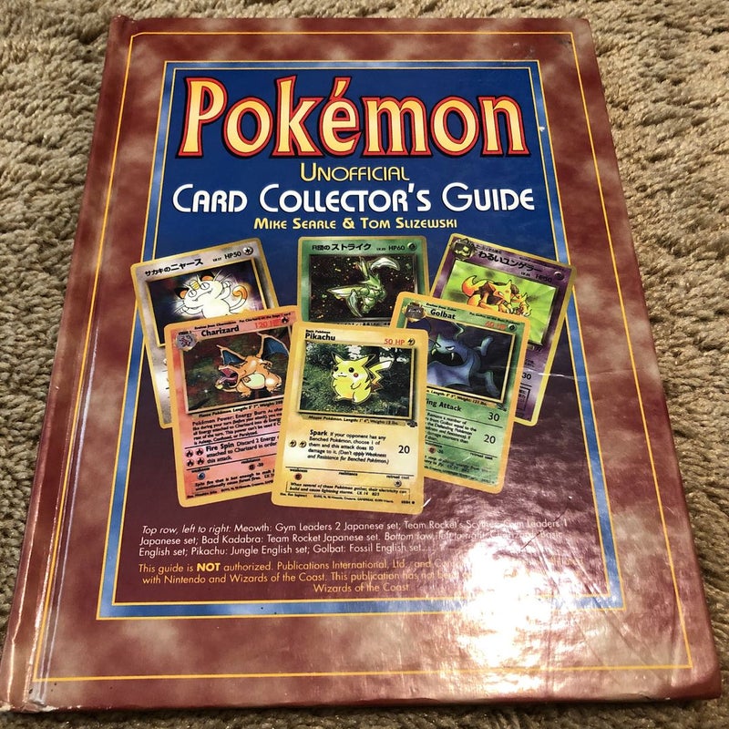 Unoffical pokemon card collectors guide
