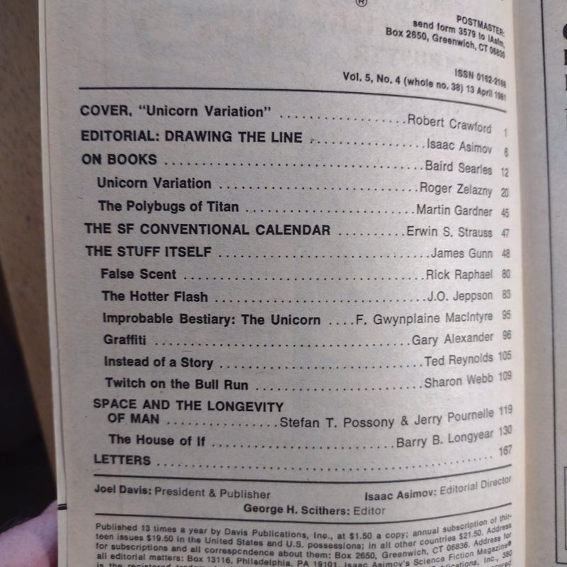 Asimov's, April April 14, 1981