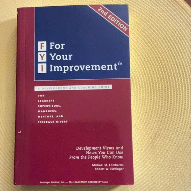 FYI for Your Improvement Handbook