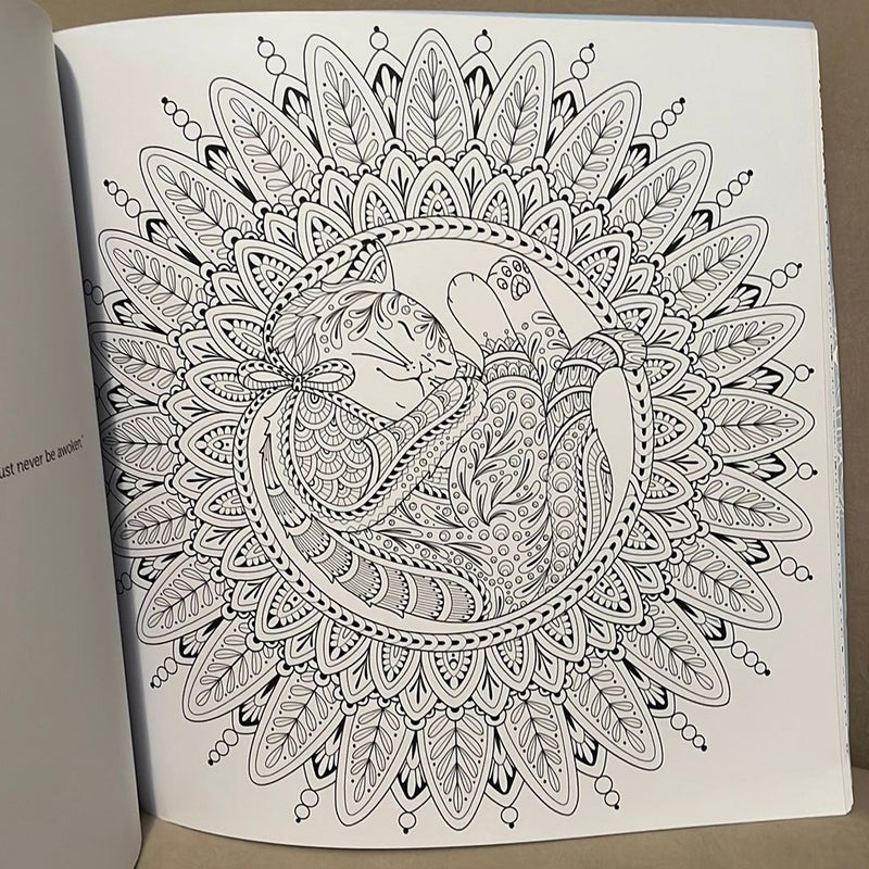My Cat Mandala: 30 Stunning, Oversized Coloring Pages by Marica Zottino