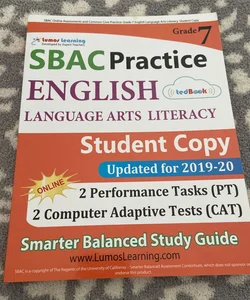 SBAC Online Assessments and Common Core Practice: Grade 7 English Language Arts Literacy, Student Copy