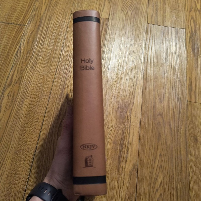 Brown leather nkjv bible 