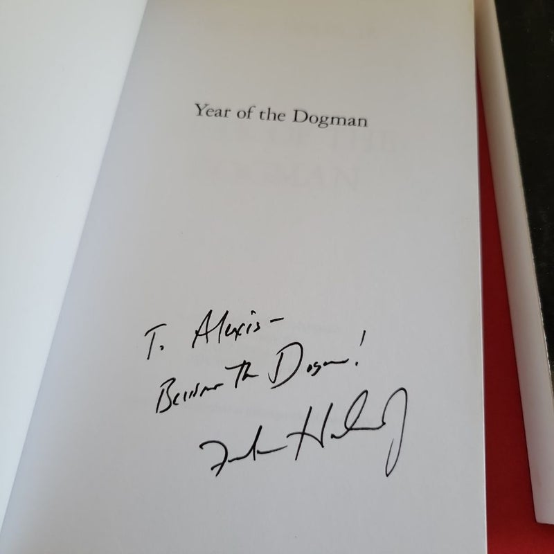 2 Signed By Author Book Lot Year of the Dogman & Haunting of Sigma 