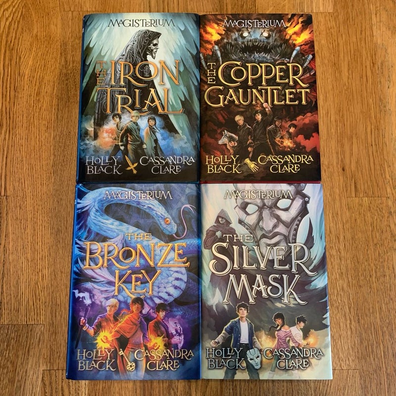 Magisterium, books 1-4 The Iron Trial / The Copper Gauntlet / The Bronze Key / The Silver Mask