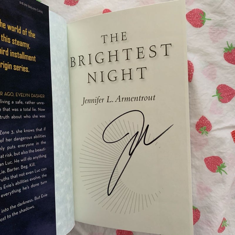 The Darkest Star, The Burning Shadow, *SIGNED* The Brightest Night