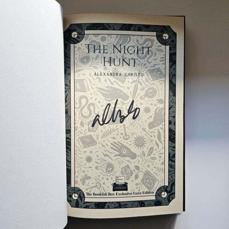 The Night Hunt Signed Bookish Box Special Luxe Edition