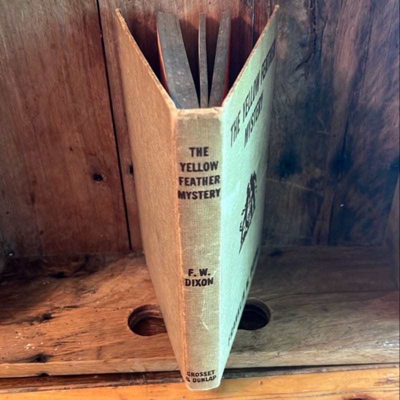The Yellow Feather Mystery Franklin W. Dixon The Hardy Boys Book HC 1953