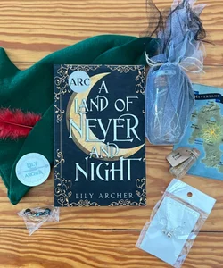 A Land of Never and Night arc + promo pieces (signed by author)