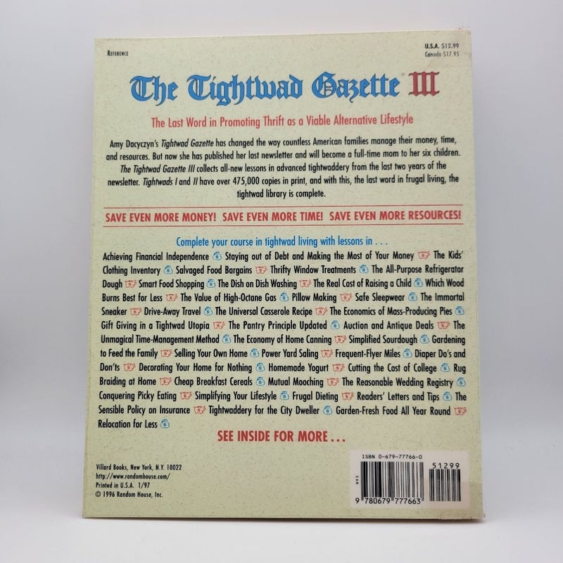 The Tightwad Gazette III