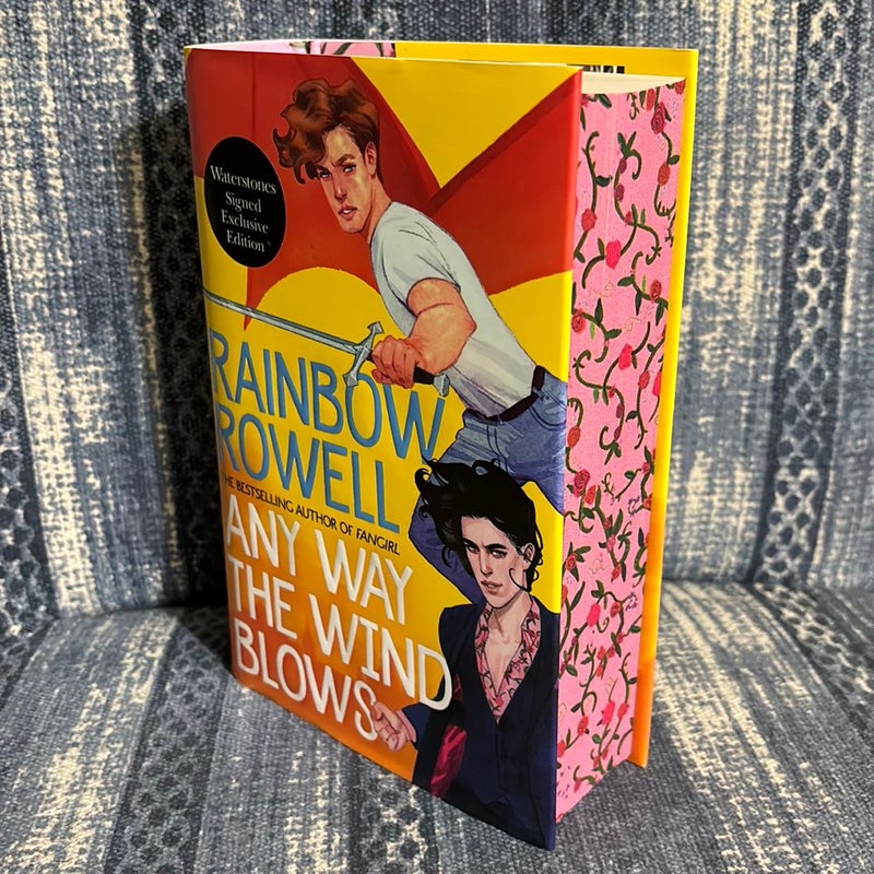 Any Way the Wind Blows - signed Waterstones edition w stenciled edges