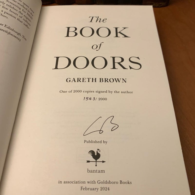 GOLDSBORO The Book of Doors, 1543/2000 Signed First Edition