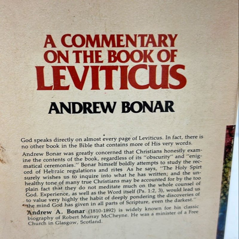 A commentary on the book of Leviticus A commentary on the book of Leviticus