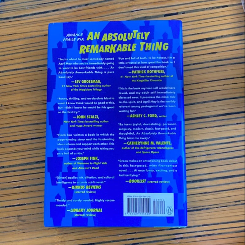 An Absolutely Remarkable Thing - signed copy