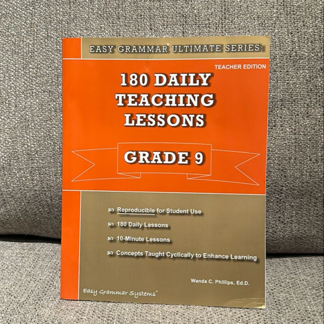 180 Daily Teaching Lessons - Grade 9