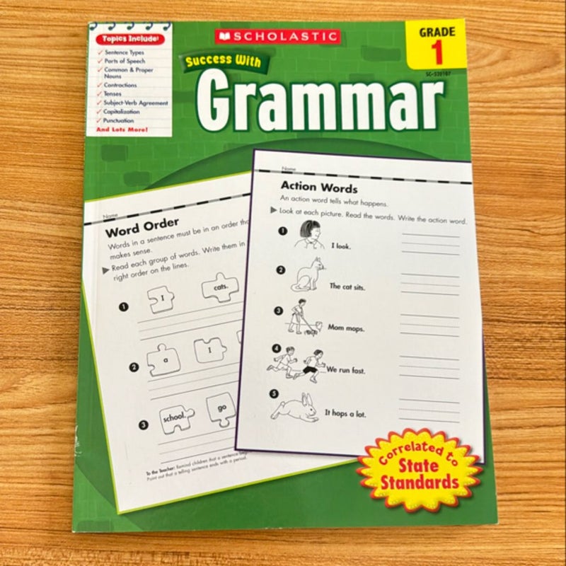 Scholastic Success with Grammar for Grade 1