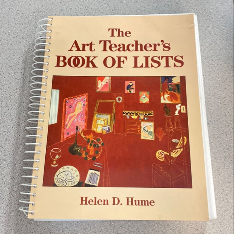 The Art Teacher's Book of Lists