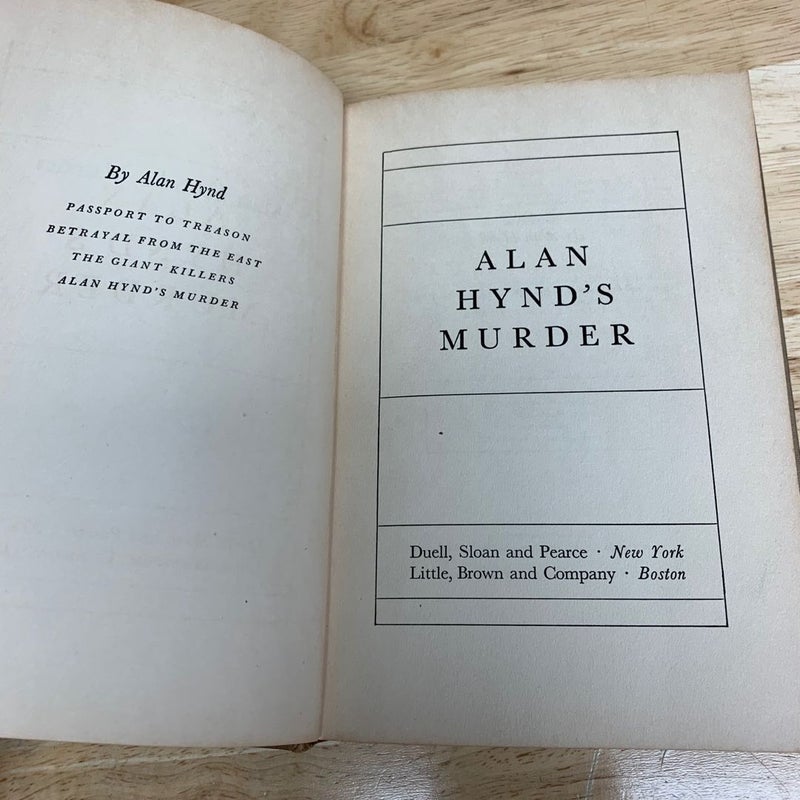 Alan Hynd’s Murder First Edition