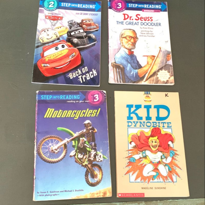 Kids Step Into Reading 4-Book Bundle