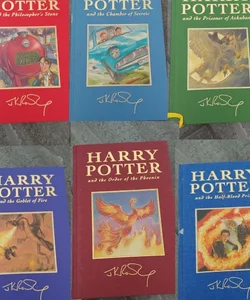 Harry Potter Delux Set Books 1-6 Signed First Edition