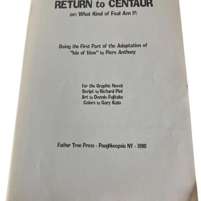 Xanth Graphic Novel, Vol 1 - Return to Centaur (or: What Kind of Foal Am I?)