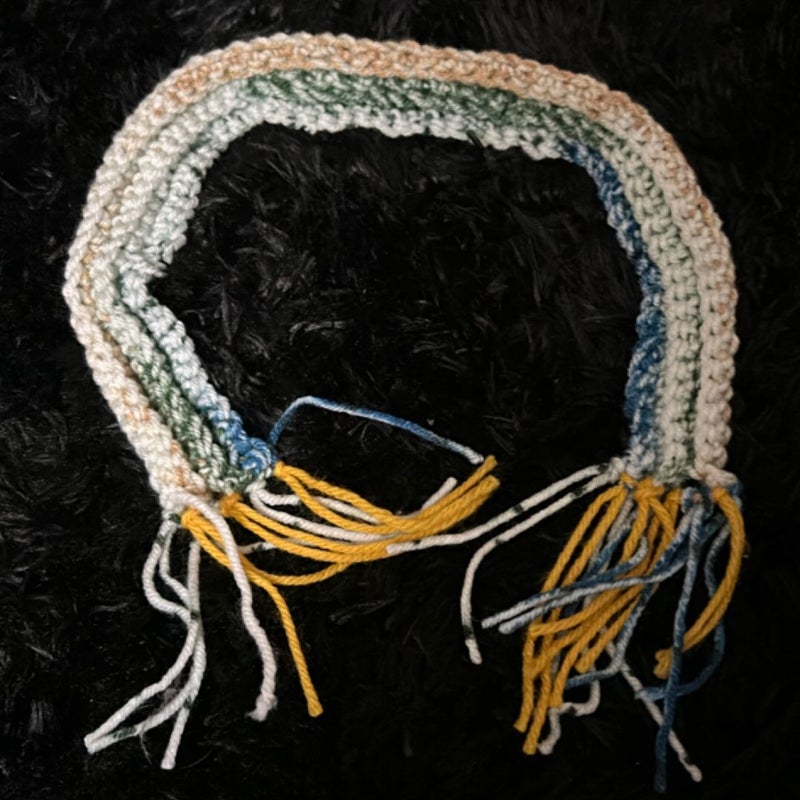 XL Handmade Mini Scarf Crochet Bookmark