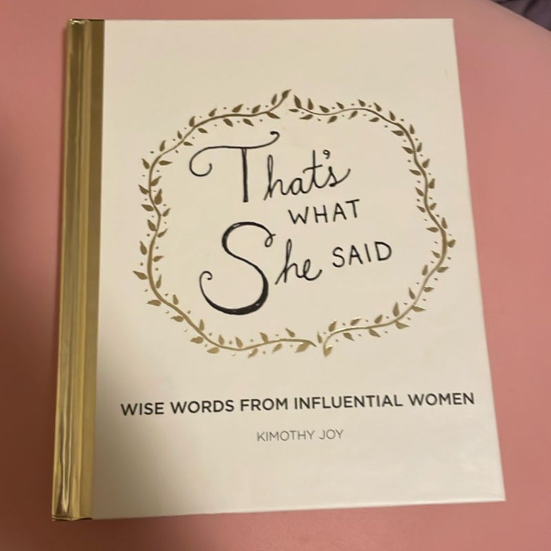 That's What She Said