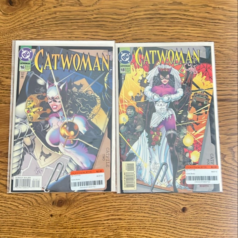 Catwoman 16 and 18 