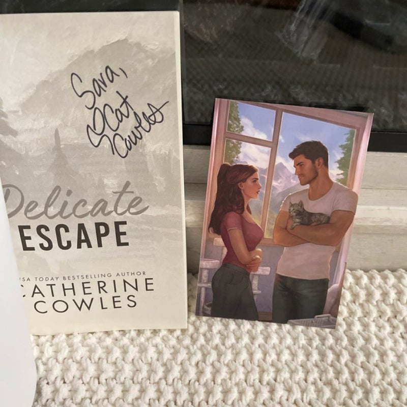 OOP Catherine Cowles indie cover Delicate Escape signed & personalized