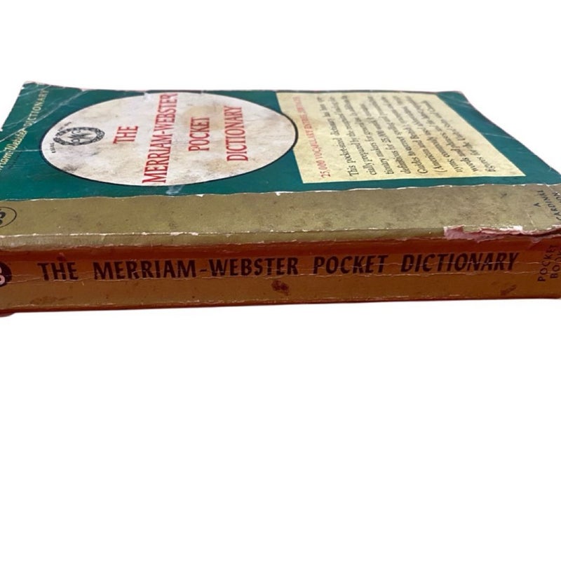 The Mirriam Webster Pocket Dictionary