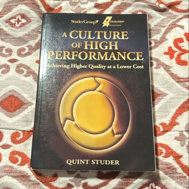 A Culture of High Performance