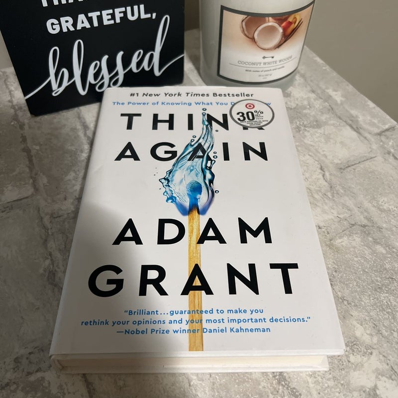 Think Again, the latest book from Adam Grant