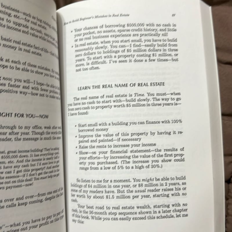 How to Make One Million Dollars in Real Estate in Three Years Starting with No Cash