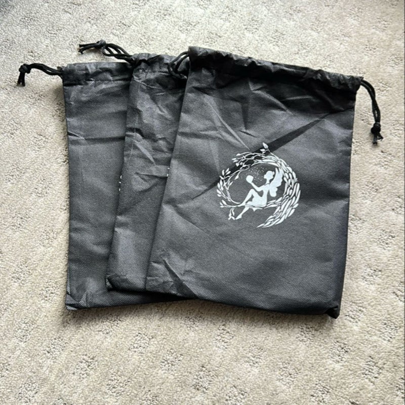 Three Fairyloot Black Book Bags