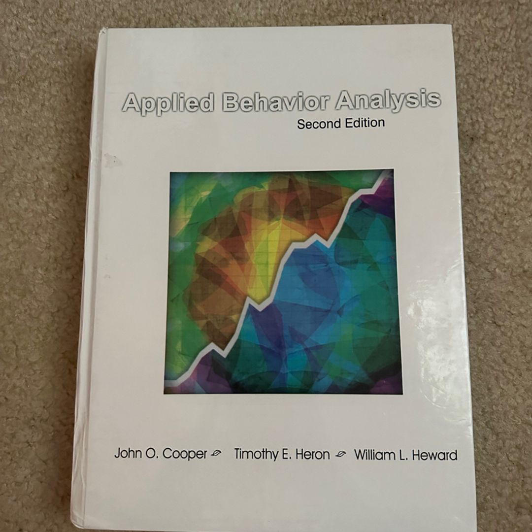 Applied Behavior Analysis By John O Cooper Timothy E Heron William L Heward Hardcover 8473