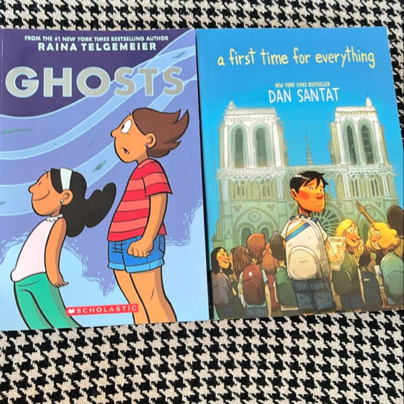 Middle grade graphic novel bundle: First Time for Everything and Ghosts