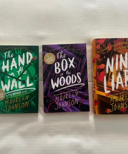 Truly Devious series Maureen Johnson SIGNED nine liars the box in the woods