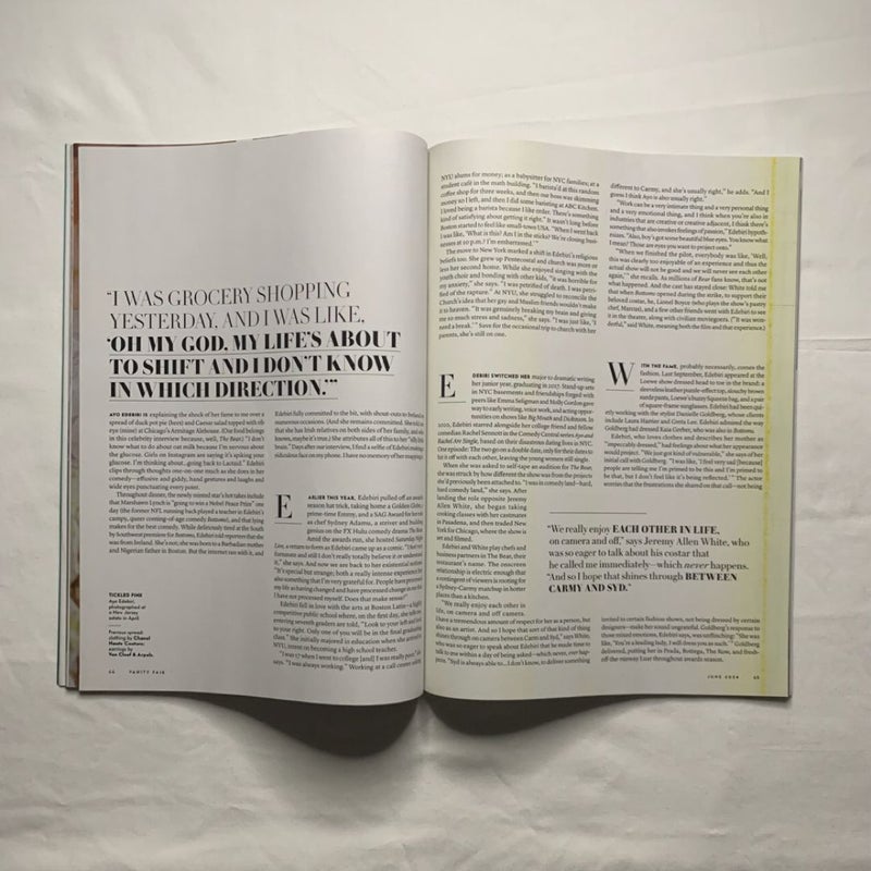Vanity Fair Ayo Edebiri “Wins It All” Issue June 2024 Magazine