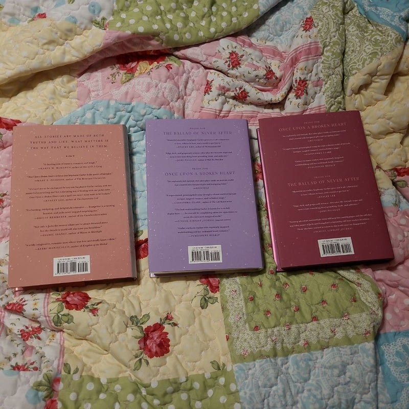 Once Upon a Broken Heart series by Stephanie Garber Barnes and Noble exclusive editions
