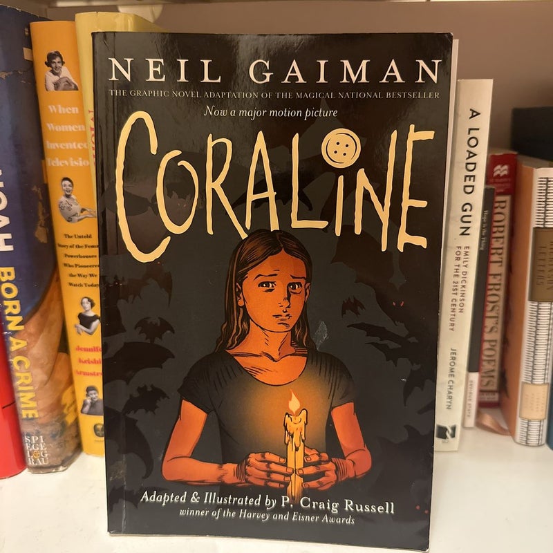 Coraline Graphic Novel by Neil Gaiman, Paperback