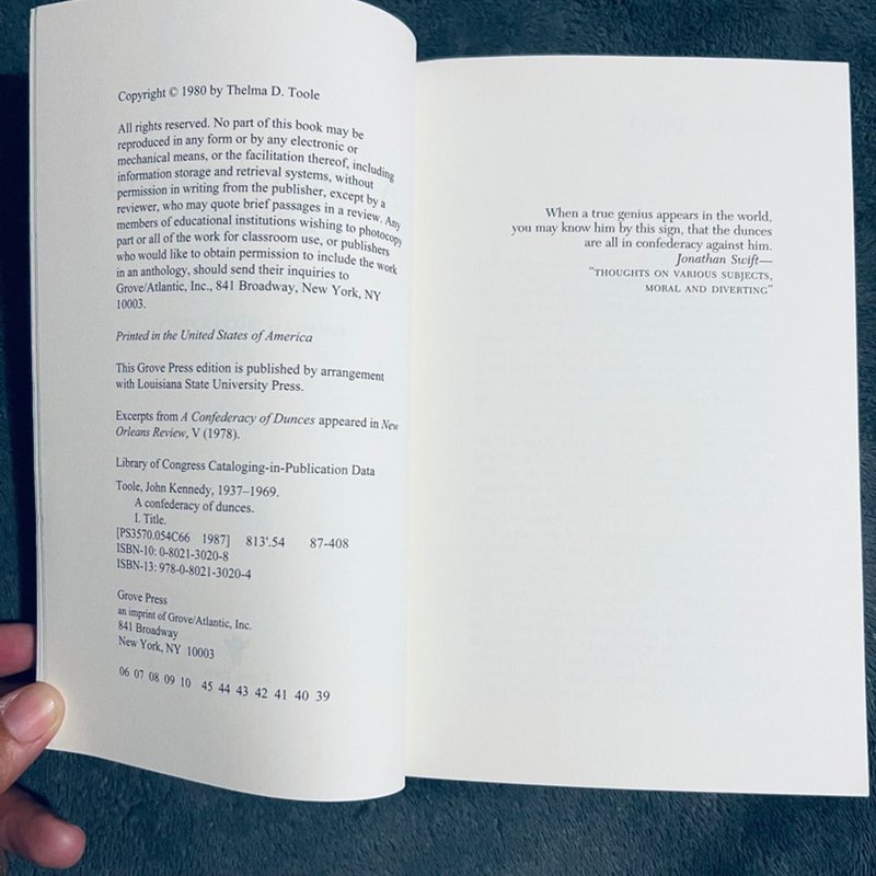 A Confederacy of Dunces