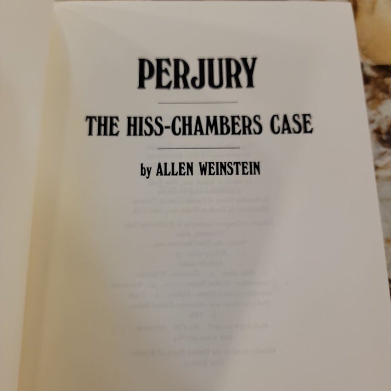 Perjury -"The Hiss-Chambers Case