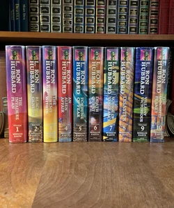 Complete Mission Earth First Edition Dekalogy , Books 1-10: The Invaders Plan, Black Genesis, The Enemy Within, An Alien Affair, Fortune of Fear, Death Quest, Voyage of Vengeance, Disaster, Villianious Victory, The Doomed Planet 