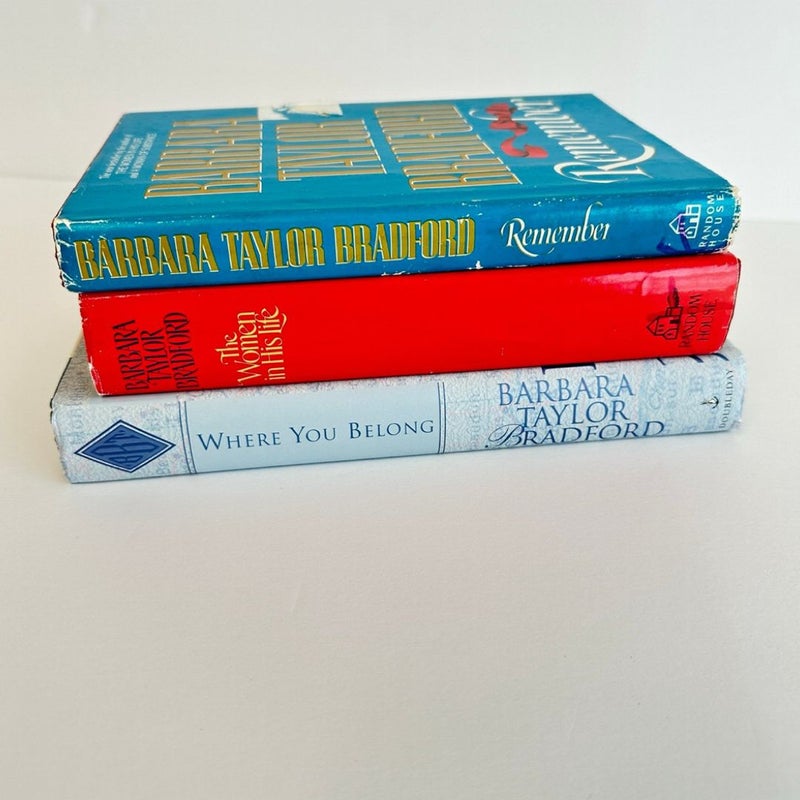 Barbara Taylor Bradford Book Bundle, 3 Books, Stand Alone Novels