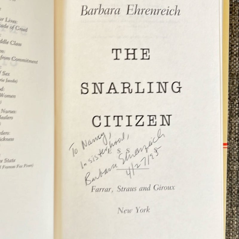 The Snarling Citizen - SIGNED