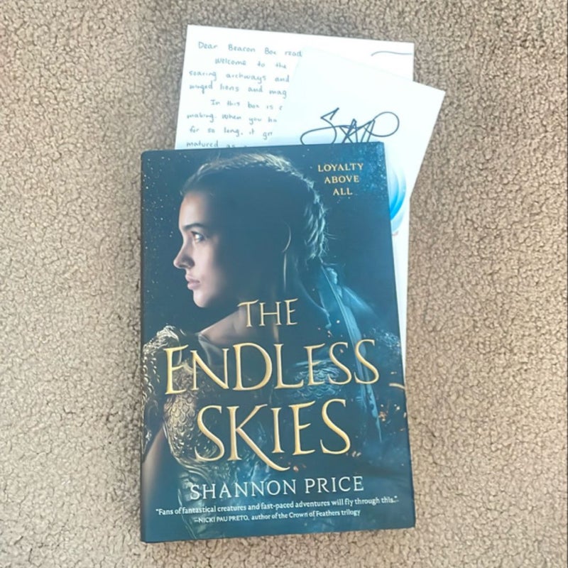 The Endless Skies(SIGNED BOOKPLATE AND AUTHOR LETTER)