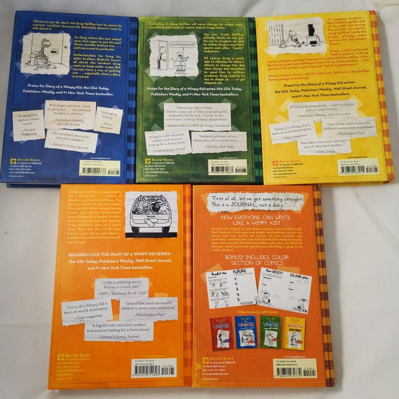 Diary of a Wimpy Kid Lot of 5: #2, 3, 4, 9, Do-it-yourself