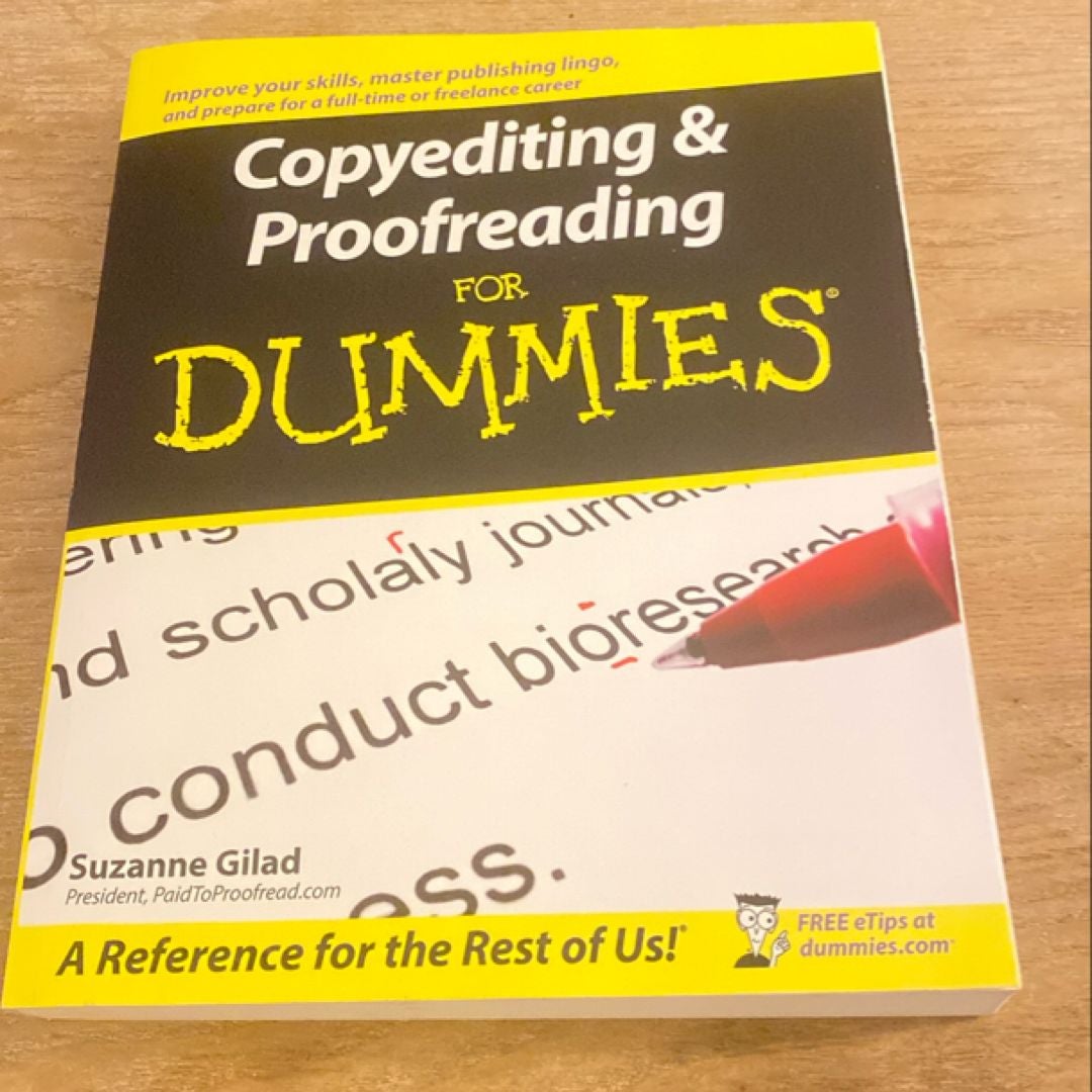 Copyediting and Proofreading for Dummies